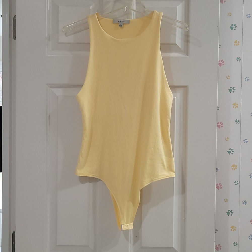 Yellow body suit